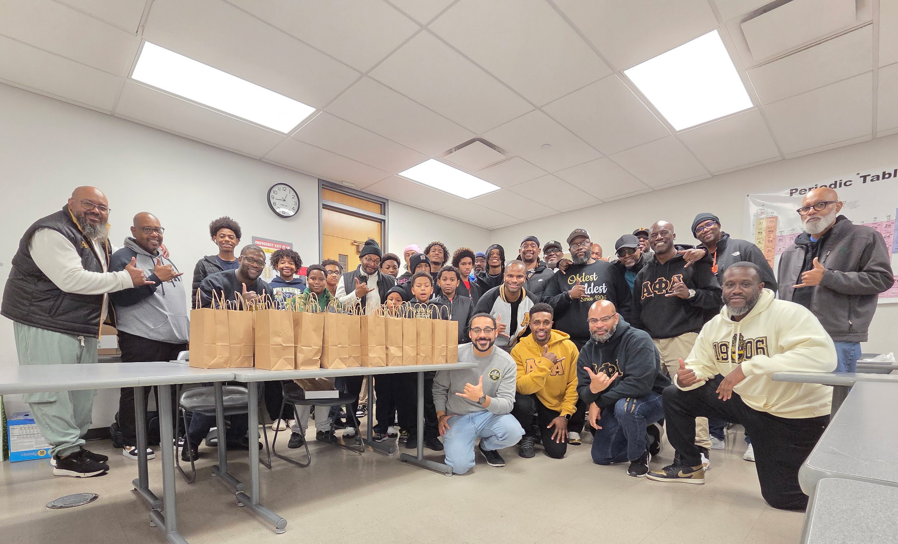 Caring & Sharing food basket team